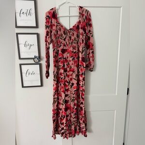 Floral Long Sleeve Dress